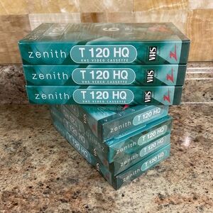 Zenith T 120 HQ VHS Video Cassette New Old Stock 1999 Sealed